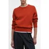 Barbour Woodhouse Wool & Cashmere Crewneck Sweater In Orange