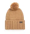Barbour Wool-blend Carlton Beanie In Brown
