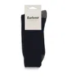 Barbour Wool-blend Houghton Socks In Navy