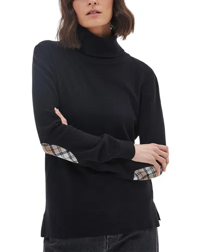Barbour Wool-blend Sweater In Black/fawn