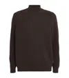 Barbour Wool Cable-knit Sweater In Brown