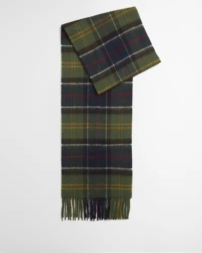 Barbour Wool Cashmere Tartan Scarf In Classic Tartan