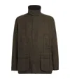 Barbour Bedale Check Wool Jacket In Brown