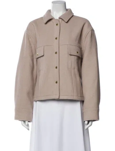 Pre-owned Barbour Wool Coat In Neutral
