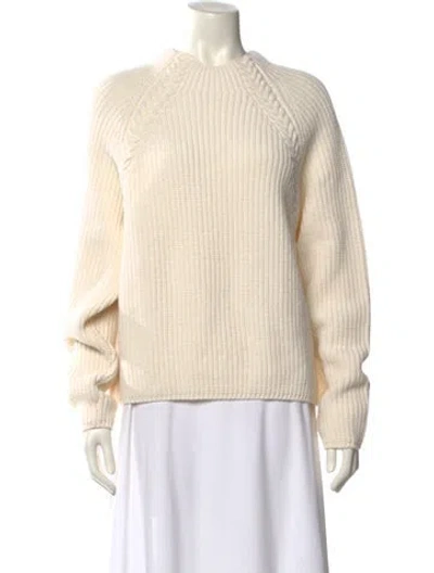 Pre-owned Barbour Wool Crew Neck Sweater W/ Tags In Neutral