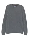 Barbour Wool Crewneck Sweater In Gray In Gray