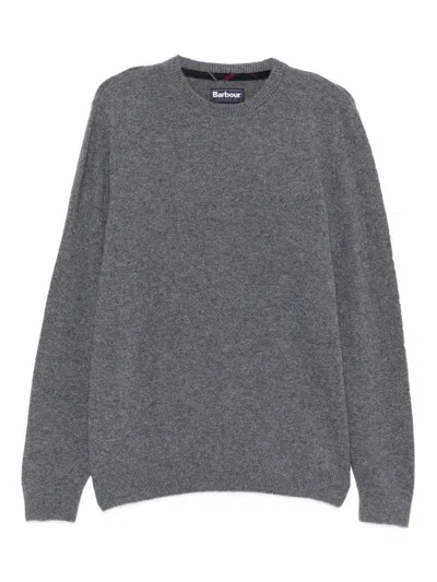 BARBOUR BARBOUR WOOL CREWNECK SWEATER IN GRAY