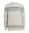 Barbour Wool Fair Isle Sweater In Grey