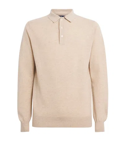 Barbour Wool Hutherston Polo Shirt In Neutral