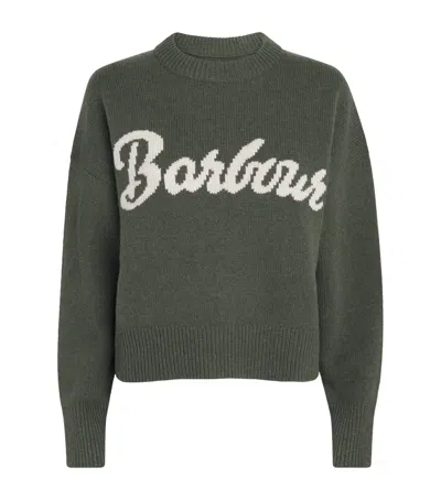 Barbour Wool Ivybridge Sweater In Green