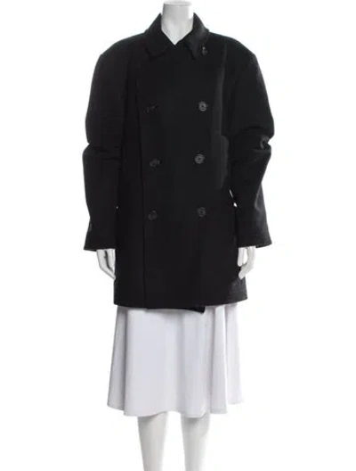 Pre-owned Barbour Wool Jacket In Black