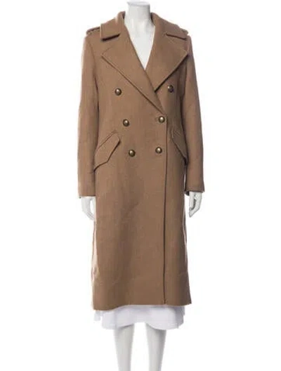 Pre-owned Barbour Wool Peacoat W/ Tags In Brown