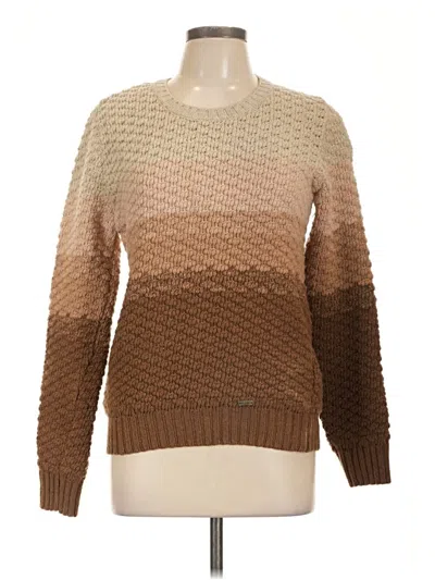 Pre-owned Barbour Wool Pullover Sweater In Brown