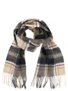 Barbour Wool Scarf Check In Multi