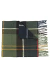 Barbour Check Pattern Scarf In Multicolor