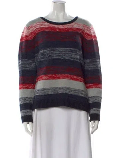 Pre-owned Barbour Wool Striped Sweater In Multi