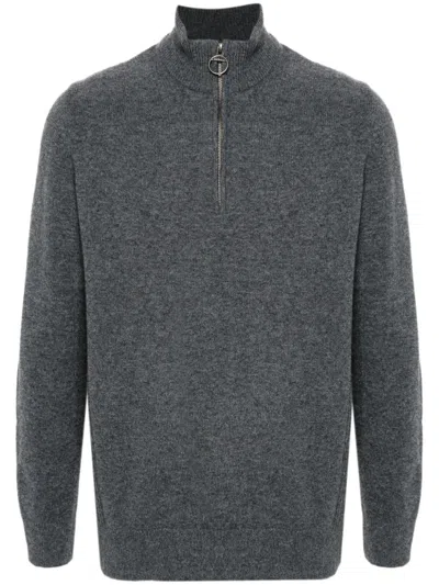 Barbour Wool Sweater In Grey