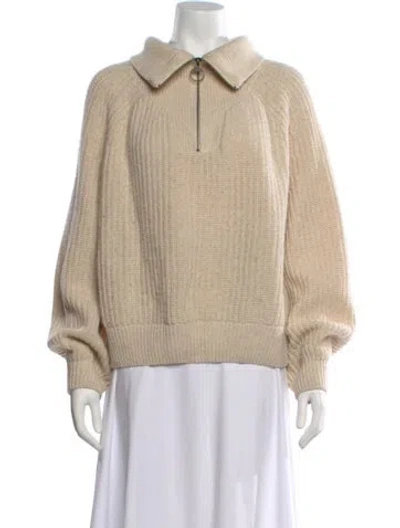 Pre-owned Barbour Wool Sweater In Neutral