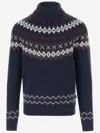 BARBOUR BARBOUR WOOL SWEATER WITH GEOMETRIC PATTERN