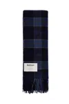 Barbour Wool Tartan Scarf For In Blue