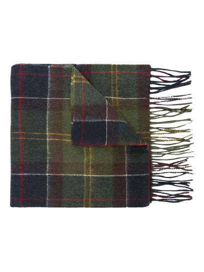 Barbour Wool Tartan Scarf In Multi