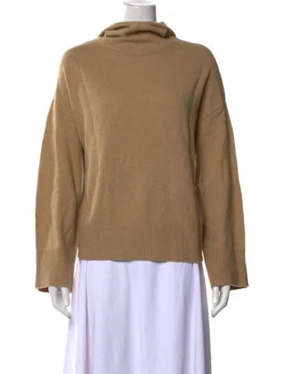 Pre-owned Barbour Wool Turtleneck Sweater In Neutral