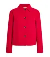 Barbour Wool-blend Amanda Overshirt In Red