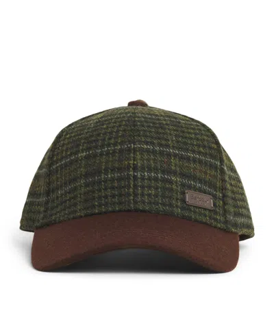 Barbour Wool-blend Clyde Baseball Cap In Brown