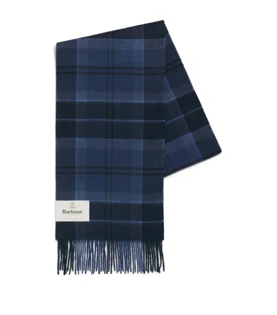 Barbour Wool-cashmere Mineral Tartan Scarf In Multi