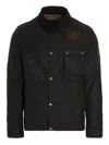 Barbour International Workers Wax Black Jacket In Black