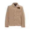 Barbour Workers Patch-pocket Cotton Jacket In Neutral