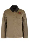 Barbour Workers Wax Jacket With Classic Collar In Brown