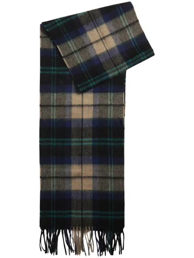 Barbour Woven Logo Scarf 180 Cm X 25 Cm In Beige