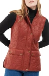 Barbour Cavalry Vest In Burnt Henna/brown