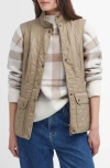 Barbour Wray Fleece Lined Vest In Sand Dune/brown