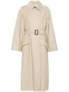 Barbour Womens Sand The Edit By Alexa Chung Harley Cotton-blend Trench Coat In Neutrals