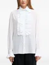 Barbour X Alexa Chung Ruffled Shirt In White