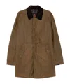 Barbour Ba X Br Wax Trench Coat Wax Clothing In Green