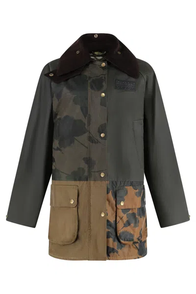 BARBOUR BARBOUR X ERDEM - BEAUFLOWER WAXED COTTON JACKET