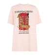 Barbour X Farm Rio Cotton Maria Clara T-shirt In Pink