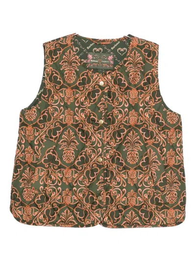 BARBOUR X FARM RIO FERNANDA QUILTED GILET