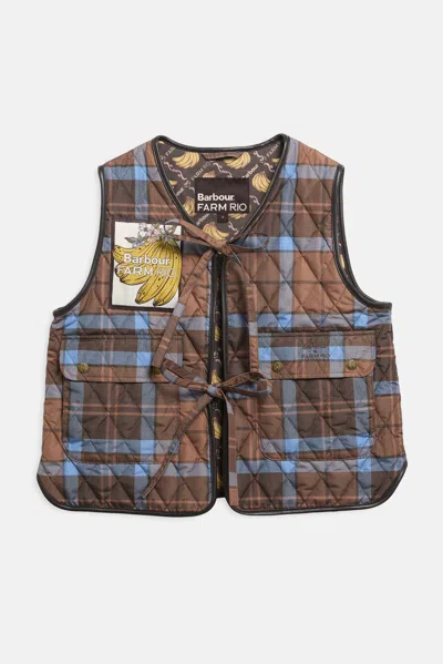 Barbour X Farm Rio Gilet Fernanda In Multicolor