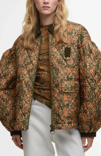 BARBOUR BARBOUR X FARM RIO LUISA QUILTED JACKET