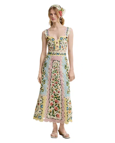 Barbour X Farm Rio Petal Dress In Multi