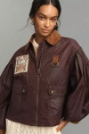 Barbour X Farm Rio Thais Waxed Cotton Jacket In Animal Print