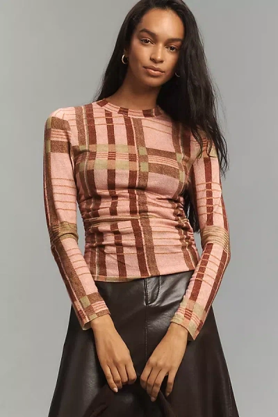 Barbour X Farm Rio Thalita Long-sleeve Wool Sweater In Multi