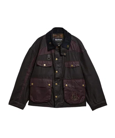 Barbour X Feng Chen Wang Porter Waxed Jacket In Multi