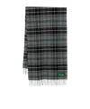 Barbour X Ganni Checked Scarf In Black