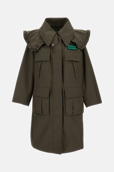 Barbour X Ganni Parka In Green