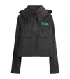 Barbour Ganni Wax Anorak Smock Jacket Classic Tartan In Green